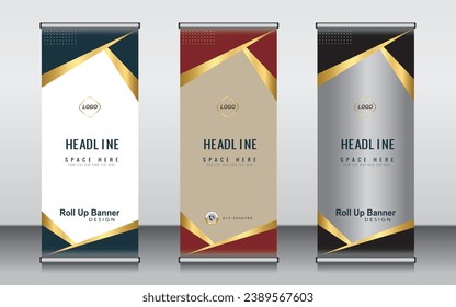 Roll up banner template design