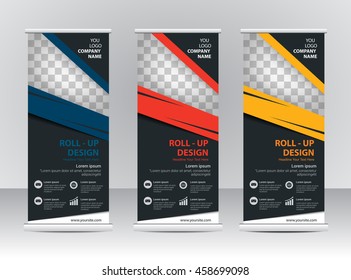 Roll up banner template design