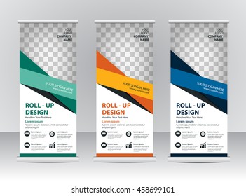 Roll up banner template design