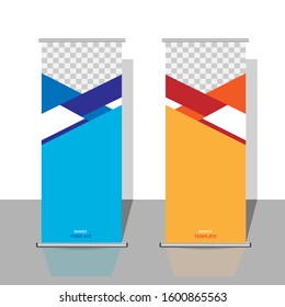 roll up banner template design. design materials for use, business, events, news. marketing advertising.
Vertical information board design. abstract background. vector illustration.
