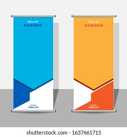 roll up banner template design. design materials for use, business, events, news. marketing advertising.
Vertical information board design. abstract background. vector illustration.