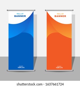 roll up banner template design. design materials for use, business, events, news. marketing advertising.
Vertical information board design. abstract background. vector illustration.