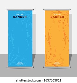roll up banner template design. design materials for use, business, events, news. marketing advertising.
Vertical information board design. abstract background. vector illustration.