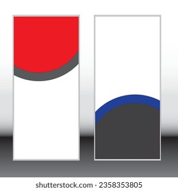 roll up banner template design , standee design , exhibition or presentation display banner template