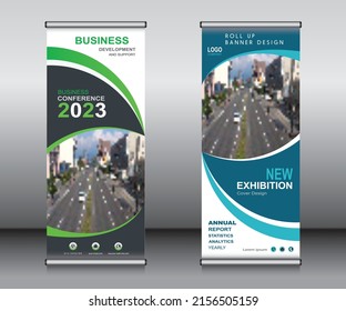 Roll up banner template design,banner layout, advertisement, pull up, polygon background, vector illustration, business flyer, display, x-banner, flag-banner, Info graphics, presentation.