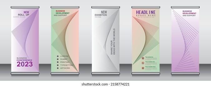 Roll up banner template design,banner layout, advertisement, pull up, polygon background, vector illustration, business flyer, display, x-banner, flag-banner, Info graphics, presentation.