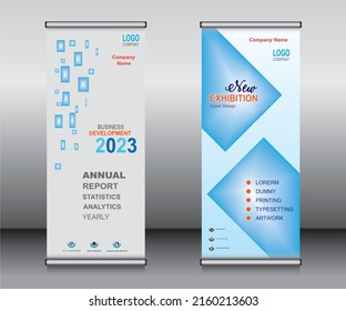 Roll up banner template design,banner layout, advertisement, pull up, polygon background, vector illustration, business flyer, display, x-banner, flag-banner, Info graphics, presentation.