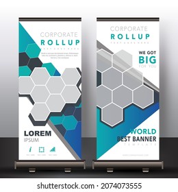 Bannervorlage neu aufrollen Grafikdesign.