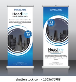 Roll Up Banner, stand design, publicidad, flyer display vector ilustración.