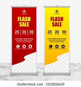 Roll up banner template - stand banner promotion - sales promotion - advertising