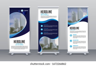roll up banner template for stand promotion template