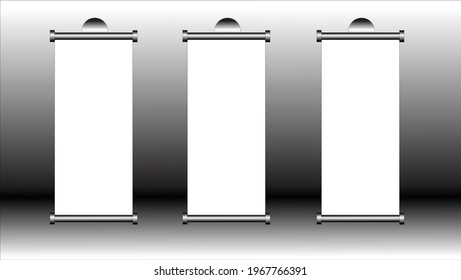 roll up banner template vector banner design 