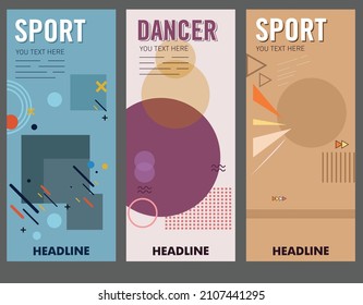 roll up banner templates sport theme classic decor