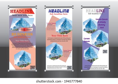 Diseño vectorial de banner de pliego