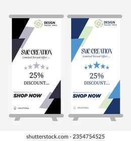 Roll Banner Vector Design - Don't miss out on this elegant Business Roll Banner Vector Design! 