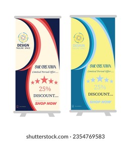 Roll Banner Vector Design - Don't miss out on this elegant Business Roll Banner Vector Design! 