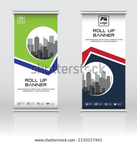 Roll up banner Vector eps 10.commecial use ,abstract