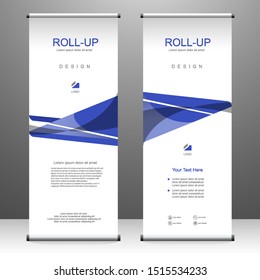 Roll up banner vertical template design, for brochure, business, flyer, infographics. modern x-banner and flag-banner advertising. vector illustration