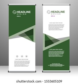 Roll up banner vertical template design, for brochure, business, flyer, infographics. modern x-banner and flag-banner advertising. vector illustration