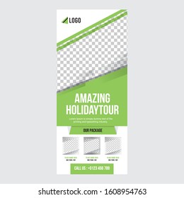 Roll up banner vertical template design, for brochure, business, flyer, infographics. modern x-banner and flag-banner advertising. vector illustration