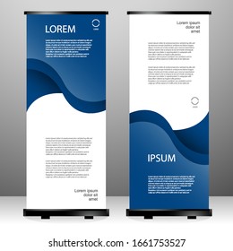 Redoblar el diseño de plantillas verticales de banners, para folletos, negocios, volantes, infografías. moderno anuncio de banner x y banderín. ilustración vectorial