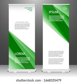 Redoblar el diseño de plantillas verticales de banners, para folletos, negocios, volantes, infografías. moderno anuncio de banner x y banderín. ilustración vectorial