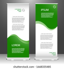 Redoblar el diseño de plantillas verticales de banners, para folletos, negocios, volantes, infografías. moderno anuncio de banner x y banderín. ilustración vectorial