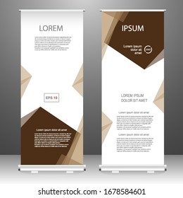 Redoblar el diseño de plantillas verticales de banners, para folletos, negocios, volantes, infografías. moderno anuncio de banner x y banderín. ilustración vectorial