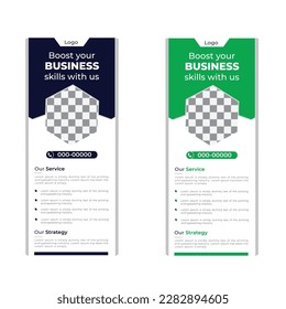 Roll up banner vertical template design, for brochure, business, flyer, infographics. modern x-banner and flag-banner advertising. vector illustration