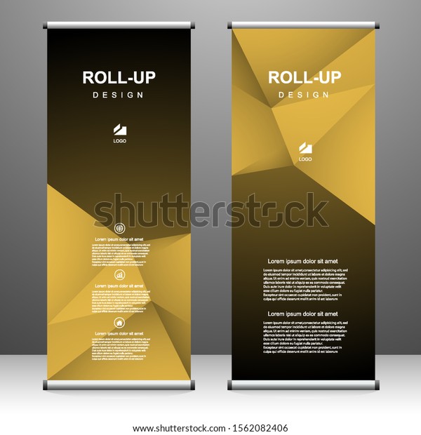 Roll Banner Vertical Template Design Brochure Stock Vector Royalty Free 1562082406 Shutterstock 2758