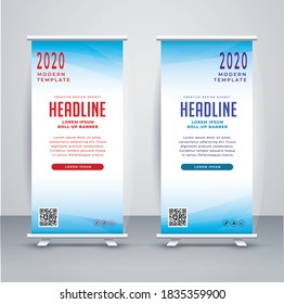 Roll Up Banner, Web Banner, Vector Art