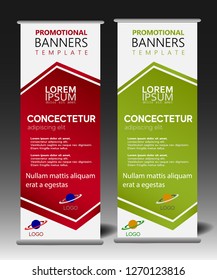 ROLL UP BANNERS, BANNER BACKGROUND TEMPLATE, MODERN BANNER DESIGN