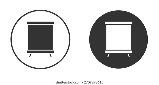 Rollup-Banner Symbol Zeichen Pack. Vektorsymbole für grafische Designs