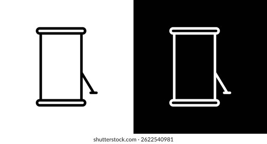 Roll up banners icon vector illustration EPS