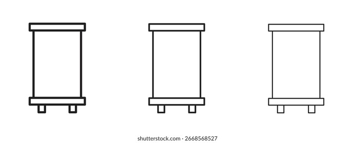 Acumule o ícone de banners para Elementos de site ou Apps, Logotipo. Gráficos de vetor de pixel