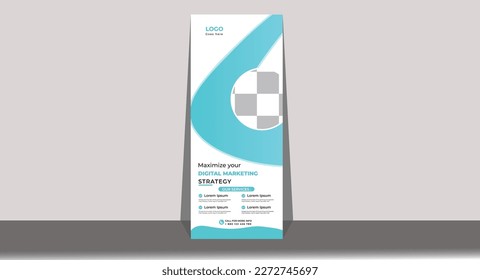 Roll up banner,stand template design, Smart, Simple, Banner,  Standee Design. Banner Template, Abstract , flyer, presentation, leaflet, j-flag, x-stand,