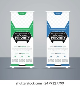 Roll up benar mockup template