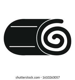 Roll blanket icon. Simple illustration of roll blanket vector icon for web design isolated on white background