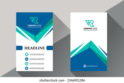 roll up brochure flyer banner design vertical template vector, abstract geometric background, modern x-banner and flag-banner,rectangle size.