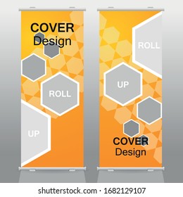 Planta de diseño de banner de volante de folletos vectorial, diseño de fondo abstracto, banner x moderno, tamaño de rectángulo.nuevo concepto.