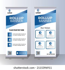 Planilla de diseño de pancartas de volante de folletos para la presentación vectorial, fondo abstracto, pancarta x moderna, rectángulo de color azul tamaño
