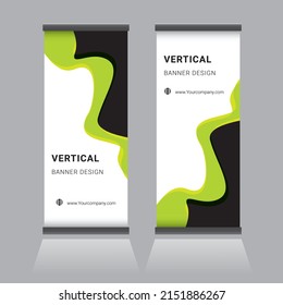 planilla de diseño de pancartas de volante de folletos de enrollamiento vectorial, pancarta x
