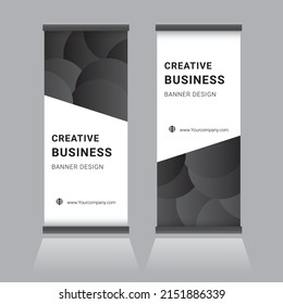 planilla de diseño de pancartas de volante de folletos de enrollamiento vectorial, pancarta x