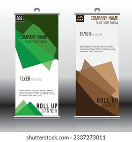 roll up brochure flyer banner design vertical template vertical.