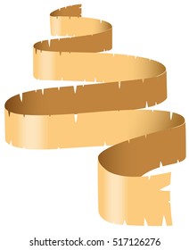 Roll of brown paper illustration