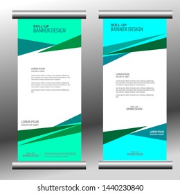 Roll the buffer banner template. for design, business, education, marketing advertising.
Vertical information board design. abstract background. vector illustration. dominant in blue.