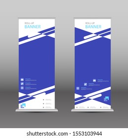Roll the buffer banner template. for design, business, education, marketing advertising.
Vertical information board design. abstract background. vector illustration. dominant in blue.