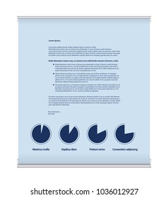  roll up business banner design, special flyer design, vertical presentation template