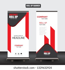 Roll up business brochure flyer banner design vertical template vector, cover presentation abstract geometric background, modern publication x-banner and flag-banner