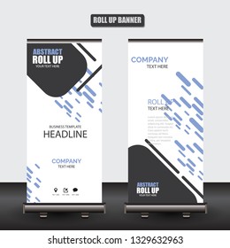 Roll up business brochure flyer banner design vertical template vector, cover presentation abstract geometric background, modern publication x-banner and flag-banner